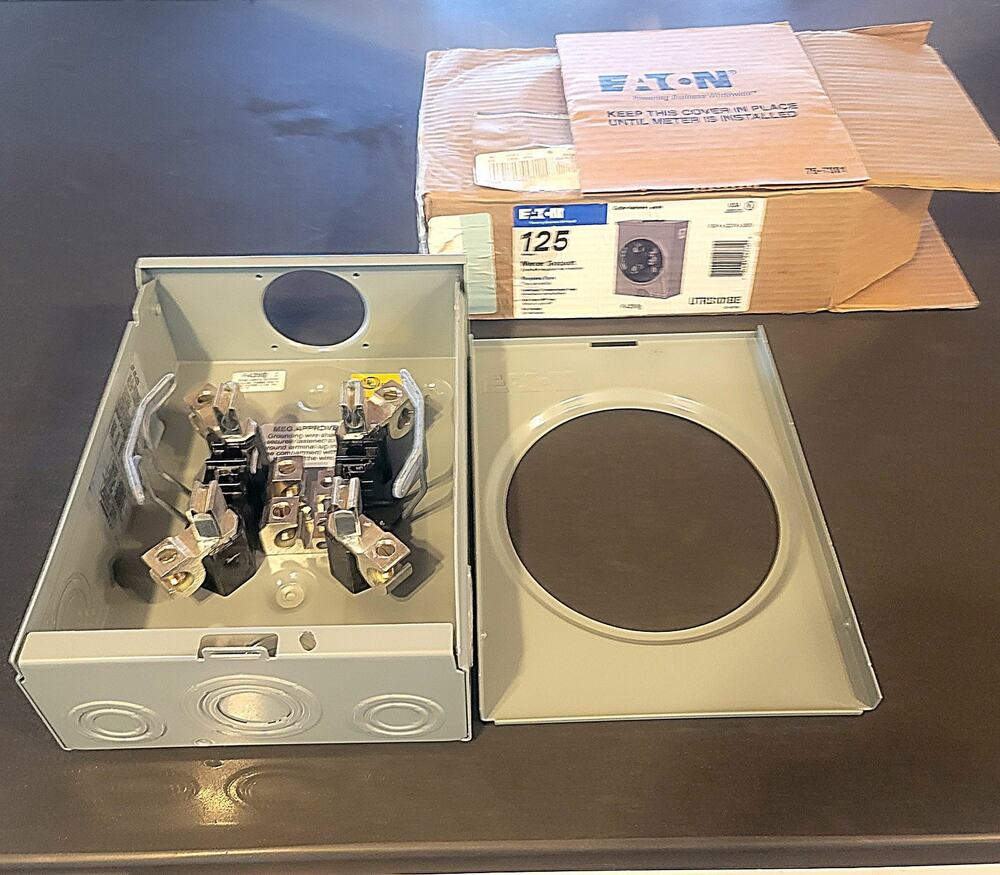 EATON Meter Socket 125A E236144 3R Enclosure UTRS101BE 125 Amp (New)